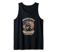 Abraham Lincoln Rock Guitarist 1865 Concert Tank Top