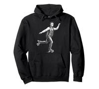 Abraham Lincoln Roller Skating Funny History Meme Pullover Hoodie