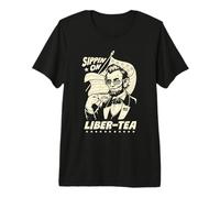 Abraham Lincoln Sippin' Liber-Tea 4th of July Premium T-Shirt