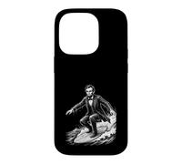 Abraham Lincoln Surfing Funny History Meme Case for iPhone 14 Pro