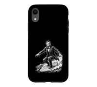 Abraham Lincoln Surfing Funny History Meme Case for iPhone XR