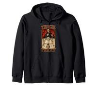 Abraham Lincoln Trick or Treat Devil Angel Playing Card Zip Hoodie