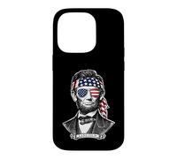 Abraham Lincoln USA Sunglasses & Bandana Case for iPhone 14 Pro