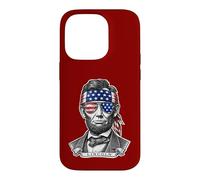 Abraham Lincoln USA Sunglasses & Bandana Case for iPhone 14 Pro
