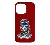 Abraham Lincoln USA Sunglasses & Bandana Case for iPhone 14 Pro Max