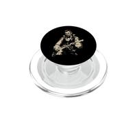 Abraham Lincoln Vampire Playing Guitar Alt Goth Music Band PopSockets PopGrip for MagSafe