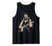 Abraham Lincoln Vampire Playing Guitar Alt Goth Music Band Tank Top