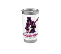 Abraham Lincoln Werewolf Playing Guitar Emancipator Alt Goth Stainless Steel Insulated Tumbler