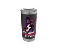 Abraham Lincoln Werewolf Playing Guitar Emancipator Alt Goth Stainless Steel Insulated Tumbler