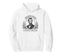Abraham Lincoln With Malice Toward None Quote Pullover Hoodie
