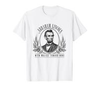 Abraham Lincoln with Malice Toward None Quote Value Graphic T-Shirt