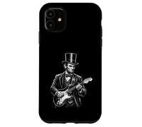 Abraham Lincoln With Top Hat Playing Electric Guitar Vintage Case for iPhone 11