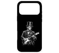 Abraham Lincoln With Top Hat Playing Electric Guitar Vintage Case for iPhone 17 Pro Max