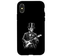 Abraham Lincoln With Top Hat Playing Electric Guitar Vintage Case for iPhone X/XS