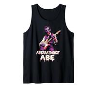Abraham Lincoln Zombie Undead Playing Guitar Abolitionist Tank Top