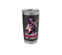 Abraham Lincoln Zombie Undead Playing Guitar Emancipator Alt Stainless Steel Insulated Tumbler