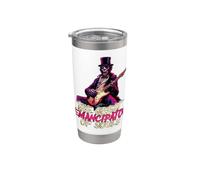 Abraham Lincoln Zombie Undead Playing Guitar Emancipator Alt Stainless Steel Insulated Tumbler