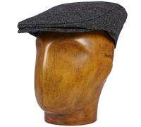 Abraham Moon Flat Cap - Charcoal L