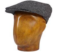 Abraham Moon Flat Cap - Charcoal L
