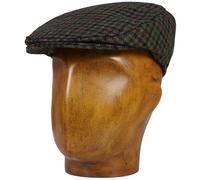 Abraham Moon Flat Cap - Forest Green M