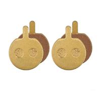 Abrasion Resistant Bicycle Parts Two Set of Metal & Fiber Disc Brake Pads For Cyclists (Two sets of 002)