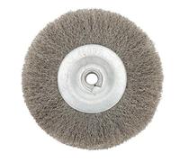Abrasive Cup Brush 1Pc 3 Inch Crimped Stainless Steel Wire Wheel Brush Bench Grinder Abrasive Tool 13mm Hole for Deburring Polishing