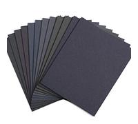Abrasive Dry Wet Waterproof Sandpaper Sheets Assorted Grit of 400/600/ 800/1000/ 1200/1500 for Furniture, Hobbies and Home Improvement, 12 Sheets (9 x 11 Inch)