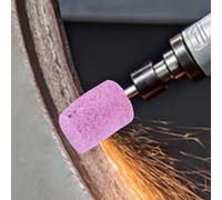 Abrasive Grinding Bit Set with 6mm Shank Mounted Stone Cylinders, Chrome Corundum Grinder Head for Rotary Tool Accessory, Polishing Tool for Wood, Jade,(6x35)