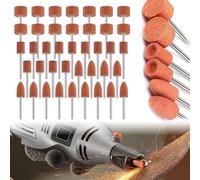 Abrasive Mounted Stone Grinding Wheel Head, 45 Pcs Mounted Grinding Stone Set Sanding Drill Bit with 1/8 Inch Shank for Compatible with Dremel Rotary Tool for Engraving, Sanding, Poinshing