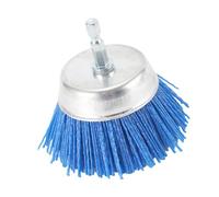 Abrasive Nylon Brush Filament Abrasive Cup Brush for Woodworking and Home Renovation Projects Easy to Change Round Handle
