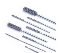 Abrasive Nylon Wire Brushes Silicon Carbide Diameter 1.5-60mm 800Grits Drill Power Tool Pipe Cleaning Deburring Brush Manually(Grit240 Dia40mm)