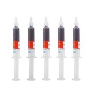 Abrasive Paste 5pc Set W20 600 Grit Polishing Paste Needle Tube Lapping Compound for Watches Lighters Jewelry Metal High Polishing Mirror Finish (W28 (400 mesh ordinary polishing))