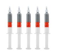 Abrasive Paste 5pc Set W20 600 Grit Polishing Paste Needle Tube Lapping Compound for Watches Lighters Jewelry Metal High Polishing Mirror Finish (W10 (1000 mesh ordinary polishing))