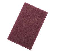 Abrasive Square Nylon Scouring Pads 5Pcs Scourer Scouring Pads Industrial Scourer Finishing Pads for Polishing Cleaning(red)