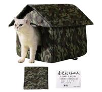 Abri Pour Chat - Abri Pliable Et Résistant Aux Intempéries Pour Chats Errants, Lit-tente Coupe-vent, Niche Robuste Pour Le Repos, Aménagement Extérieur Pour Pour Animaux En Hiver | Solution Fiable