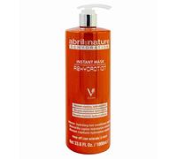 abril et nature - Rehydration Hair Mask - Maximum Hydration for Dry Hair - Returns Flexibility and Healthy Appearance - Professional Hairdressing Treatment - 1000 ml