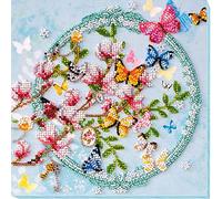 Abris Art AMB-020 Pearl Stitch Embroidery Set, Cotton, Multi-Colour, 20 x 21 cm