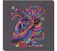 ABRIS ART Bead Stitch Embroidery kit, Cotton, Multicoloured, 20x21cm