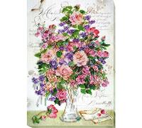 Abris Art Bead Stitch Embroidery kit, Cotton, Multicoloured, 36x19cm