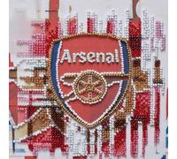 Abris Art DIY Preciosa Bead Embroidery Kit on Art Canvas FC Arsenal, Needlework Craft Kit