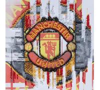 Abris Art DIY Preciosa Bead Embroidery Kit on Art Canvas FC Manchester United, Needlework Craft Kit