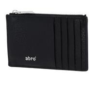 ABRO Card Holder Leather Dalia Wallet Black/Nickel