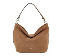 ABRO cross body bag Leather Suede Ebony Big Shoulder Bag Cappuccino light brown