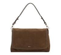 ABRO cross body bag Leather Suede Signature Shoulder Bag Khaki brown