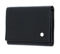 abro Leather Dalia Flap Wallet Black / Gold