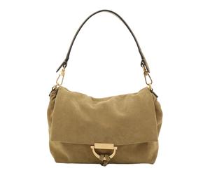 abro Leather Suede Shoulder Bag Temi M Mud
