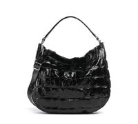 Abro Maxxi Cocco Mia | leather Hobo bag | black
