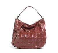Abro Maxxi Cocco Mia | leather Hobo bag | brown