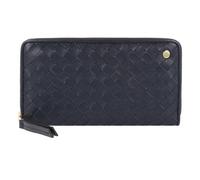abro Piuma Wallet Leather 19 cm blue