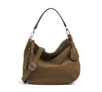 Abro Suede Juna Small Hobo bag, female, oliv